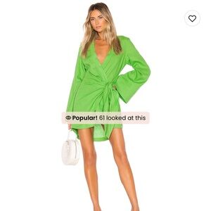 Green mini dress